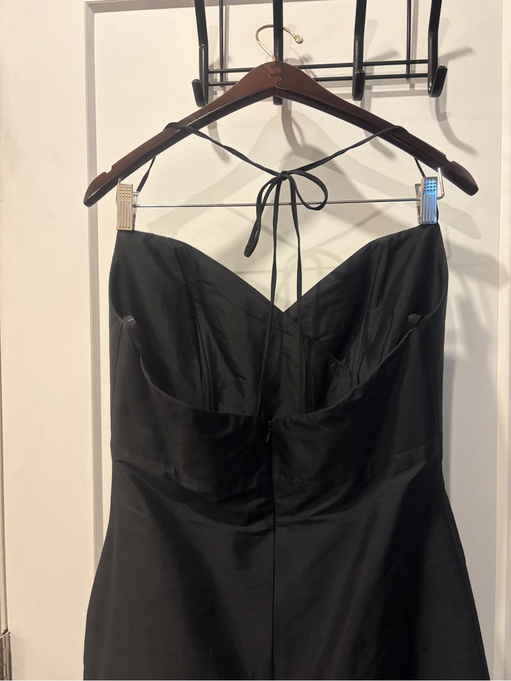 Women’s formal black floor length halter gown dress - Picture 6 of 16